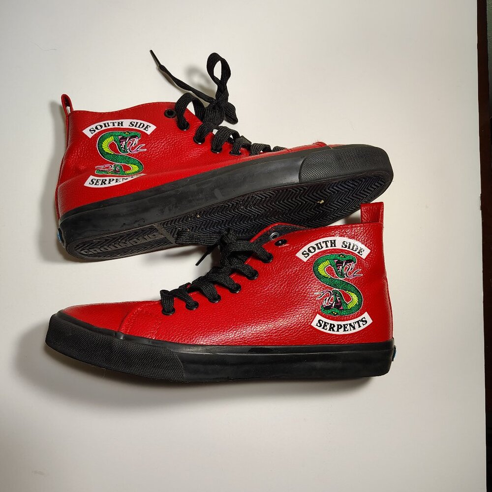 Hot Topic High Top Red Sneakers Ground Up Riverdale South Side Serpents Street